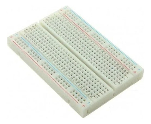 Protoboard Breadboard De 400 Pontos Furos 