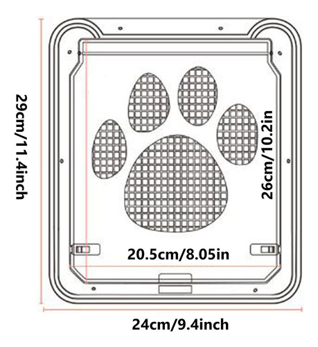Puerta Mosquitera Magnética For Mascotas, Con Cierre For M
