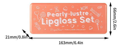 Caja De Regalo De 10 Esmaltes De Labios Mate Antiadherentes