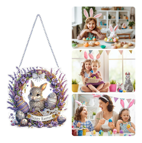 Kit Colgante De Diamantes De Imitación De Conejito De Pascua