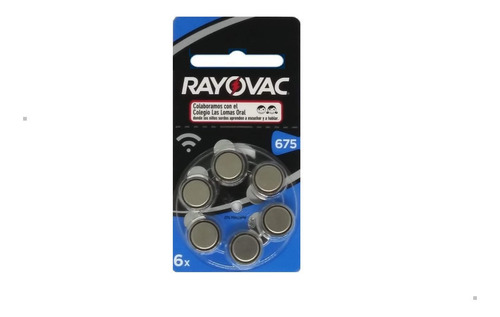 Imagen 1 de 1 de 24 Pilas Rayovac Para Audífono Blister Tamaño 675