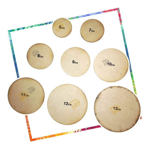 Pack Circulos Discos Fibrofacil Surtido Mandalas Puntillismo