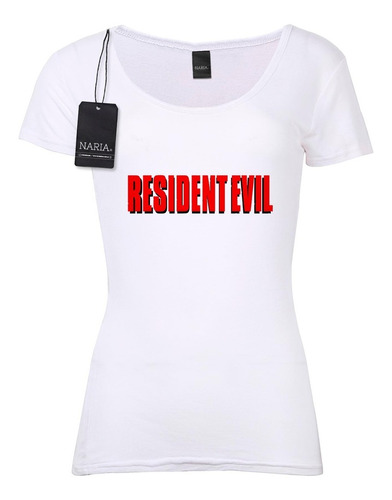 Remera Dama Resident Evil Dibujo Art Logo - Vjre7