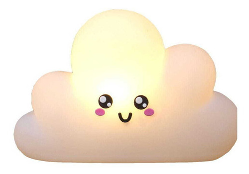 Luminária Mesa Decorativa Nuvem Kawaii Infatil Graciosa Cool Cor da estrutura Branco