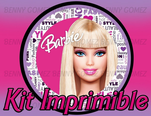Kit Imprimible Barbie Fashion 2x1
