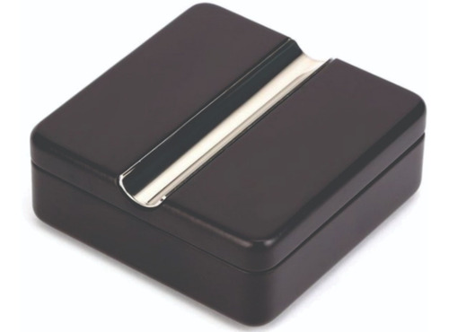Cinzeiro De Mesa Para Charuto Em Madeira Tampa Rotativa