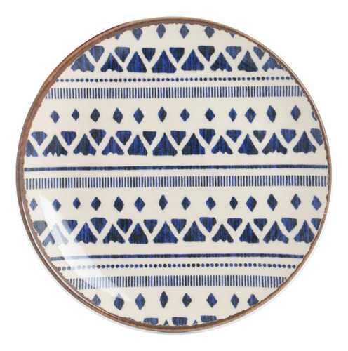 Set de vajilla Coup Azteca Porto Brasil de 18 piezas, color azul