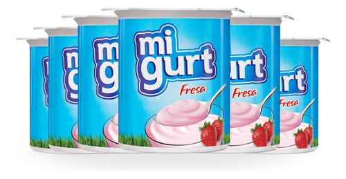 Yogurt Migurt Fresa 125gr Pack 6und