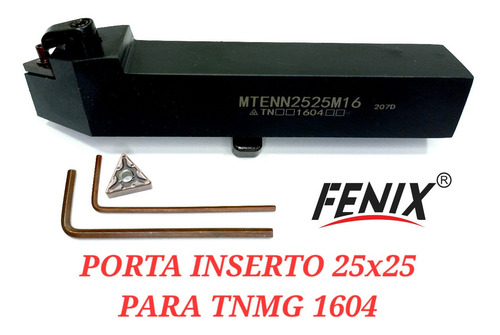 Porta Inserto Neutro 25x25 Para Tnmg 1604 + 1 Inserto