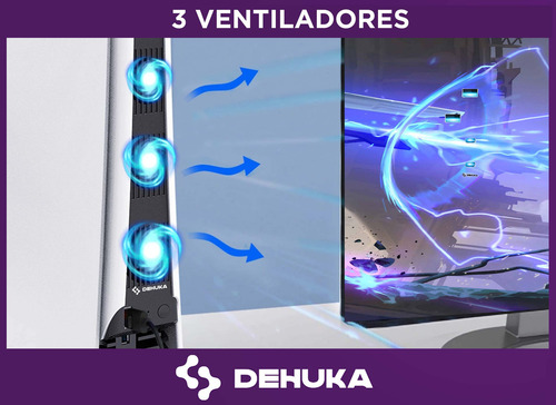 Ventilador De Enfriamiento Para Consola Compatible Con Ps5 Dehuka