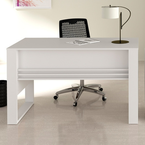 Mesa, mesa para PC, mesa de escritório, 127 cm de comprimento - 4146, cor: branco