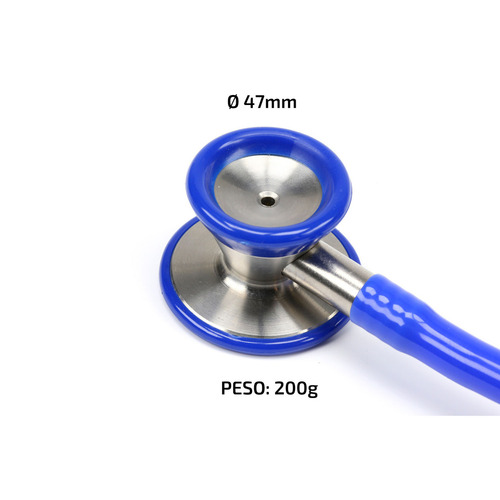 Imagen 4 de 9 de Estetoscopio Cardiologico Femmto Profesional Doble Campana Color Azul