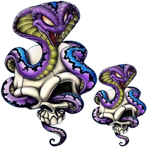 Termoadhesivo Parche De Skullsnake, Mxssu-001, 1 Parche Gran
