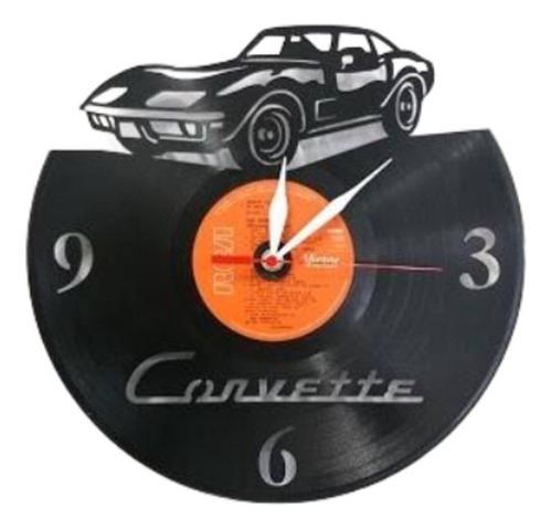 Reloj Corte Laser 1434 Corvette Auto Y Nombre
