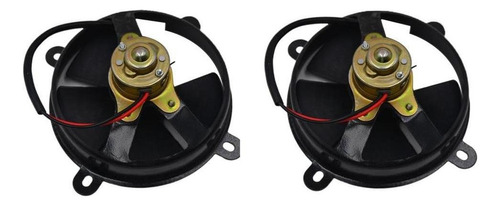 2 Piezas 6 Pulgadas D152mm 5 Cuchillas 12v Ventilador De