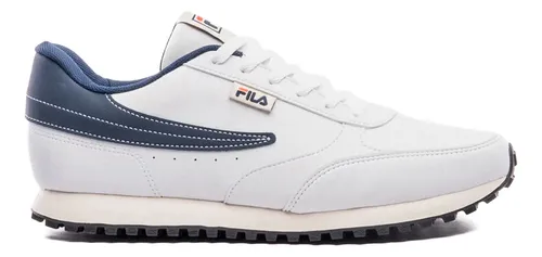 Tênis Fila Renno Classic Sl Masculino Leve Confortável Branco/marinho/vermelho Liso 40 Br