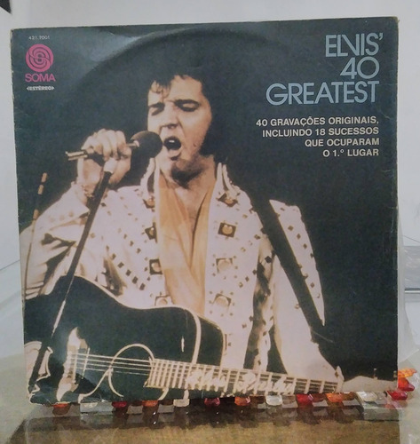 Lp Elvis Presley 40 Greatest 2 Lps Capa Dupla 1975 Nacional (Usado)