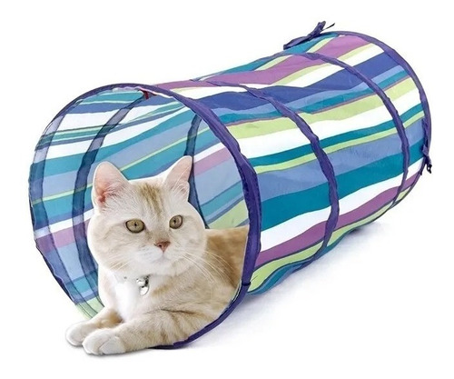 Juguete Tunel Simple Para Gatos Zootec 50 Cm Persa Siames