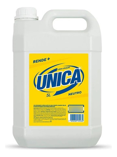 Detergente Lava Louças Líquido Neutro Única 5l