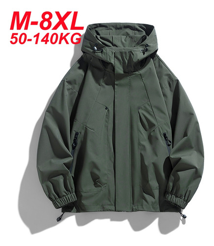 Chaqueta Cortavientos Con Capucha, Gabardinas, Tamaño Extrag