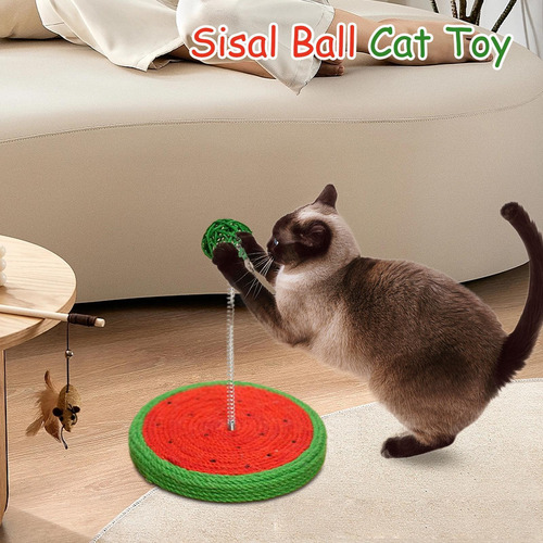 Sisal Rope Cat Toy Sisal Cat Scratcher Ball Junta De Mordedu
