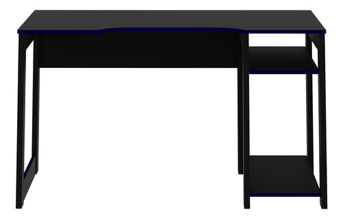 Imagen 4 de 7 de Mueble Escritorio/mesa Gamer Negro/azul Me4152.0002