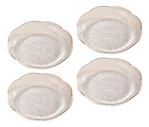 2 Platos De Ensalada, Frutero, Plato 4 Blanco Transparente