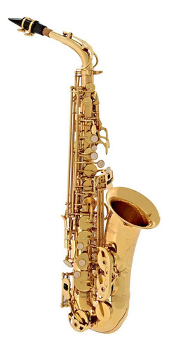 Saxofone Alto De Estreia Odyssey Oas130 Com Estojo Cor Dourado-escuro