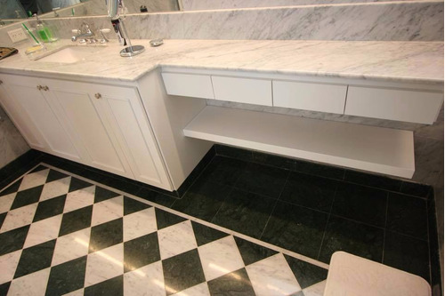 Mesada Mármol Carrara, Baño, Toilette - Forma Y Diseño