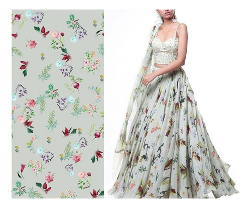 Tela Chiffon Estampada Personalizado Con Tu Diseño Idea 3 Mt Diseño De La Tela Personalizada