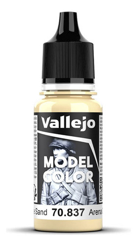 Tinta Vallejo Model Color Areia Clara - Pale Sand 70.837