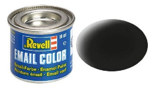 Tinta Esmalte Sintético Preto Fosco 14ml 8 Revell 32108