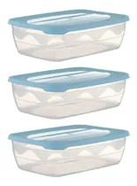 Comprar 3 Hermeticos Taper Contenedor 2 Lt 23 X 27 X 7 Cm Set Pastel