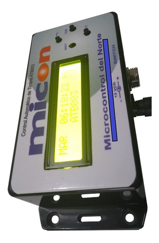 Imagen 2 de 5 de Control Automatico De Timbre Programable Escolar Atb003