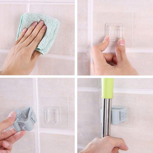 Imagen 8 de 10 de Pack Gancho Organizador Escoba Alicates Paraguas Baño Colgar