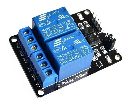 Modulo Relay Rele De 2 Canales 5v 10a Arduino Pic Avr