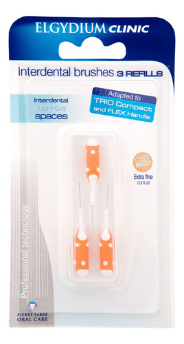 Cepillo interdental Elgydium Clinic Flex + Trio 3.5-2.7 mm narrow cónico 3 u