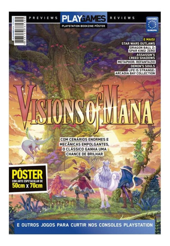 Superpôster Playgames - Visions Of Mana, De Editora Europa., Vol. 1. Editorial Europa, Capa Mole, Edição 2024-09-26 00:00:00 Em Português