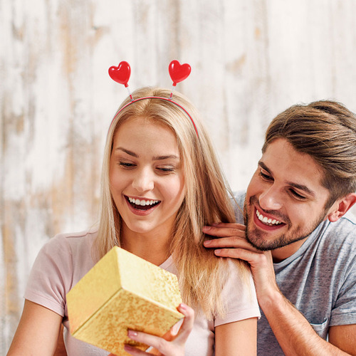 4 Unidades De Diadema Con Forma De Corazón, Diadema Decorati