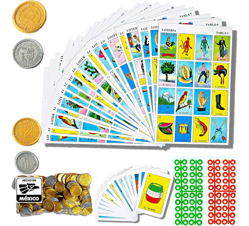 El Juego Original De Lotería De Bingo Mexicano Con 100 Pesos