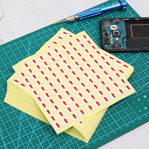 6400 Etiquetas Autoadhesivas Con Forma De Flecha Roja, 10 Mm