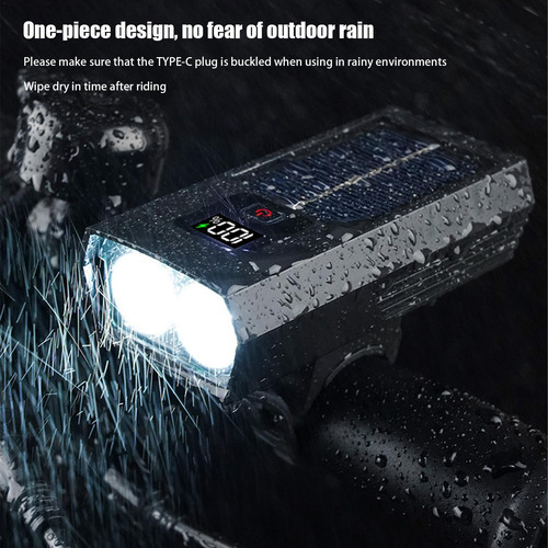Luz De Cabeza Solar Para Bicicleta Luces Solares Para Montar