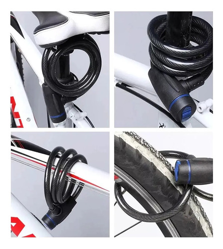 A Candado De Seguridad For Bicicleta Con Llavero