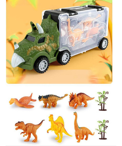 Camión Coche Juguete Modelo De Almacenamiento Triceratops 