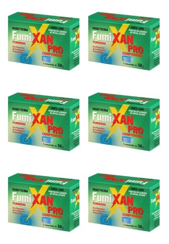  Fumixan Pro 50 Gr Pastillas Insecticidas X 6 Unidades