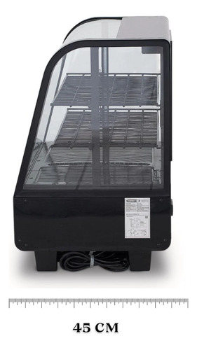 Vitrina Refrigerada Sobremesa Torrey Fria Vf-68 Rbanda Estilo de vidrio Curvo