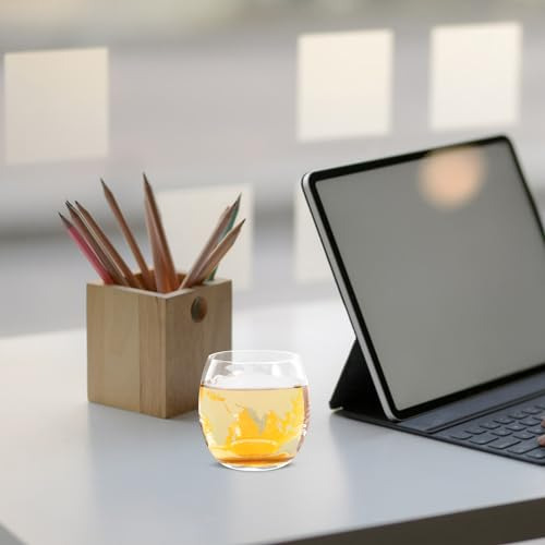 Juego De Vasos De Vidrio Transparente 450 Ml 2 Piezas Mapa M