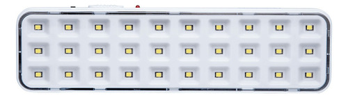 Lámpara de emergencia autónoma Intelbras LDE 30L, 110 V/220 V, blanca