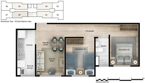 Imagem 10 de 11 de Apartamento Residencial Para Venda, Jardim Maria Duarte, São Paulo - Ap9922. - Ap9922-inc
