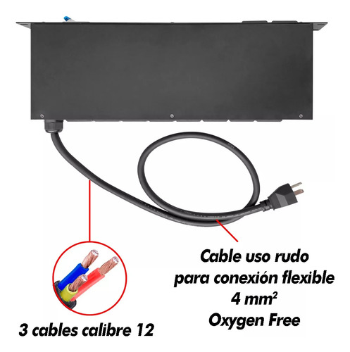 Muticontacto Rack 10 Interruptores Supresor De Picos 30amp